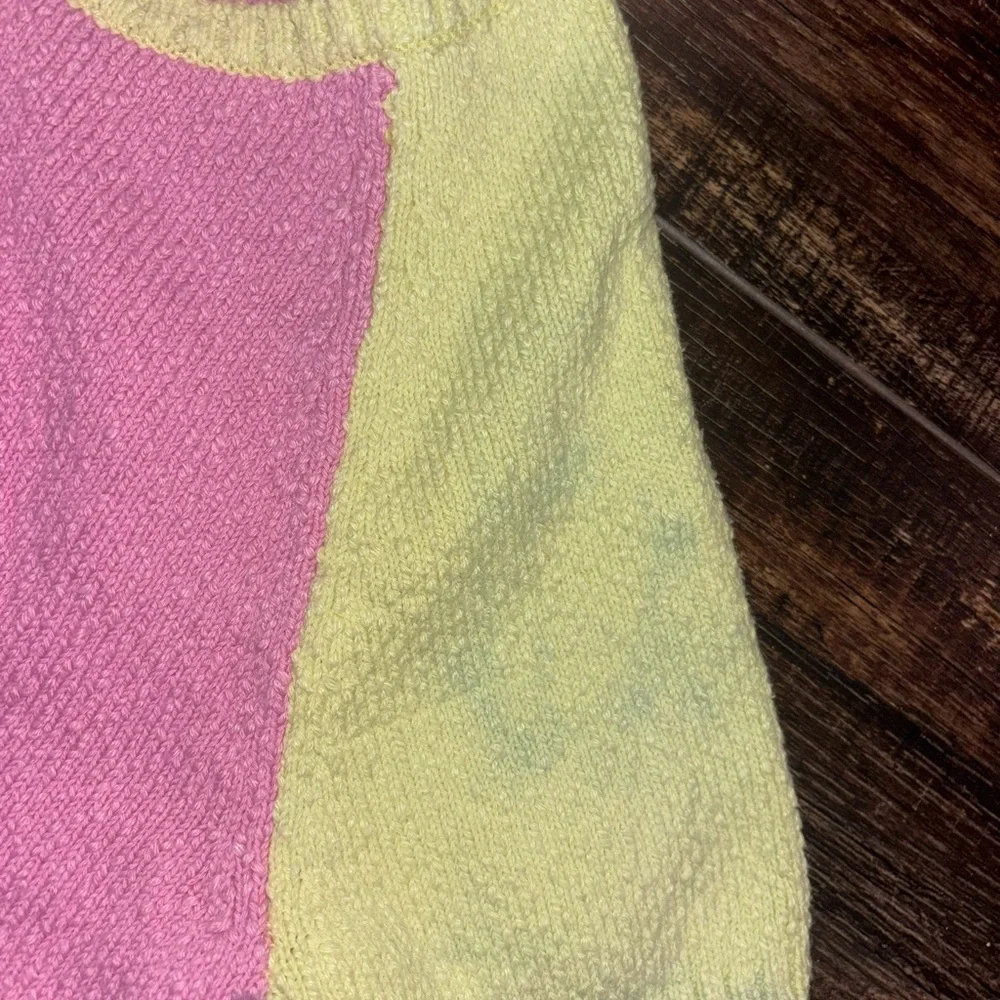 Free People Ty Cropped Sweater & High Waist Maxi Skirt Color Block Set READ